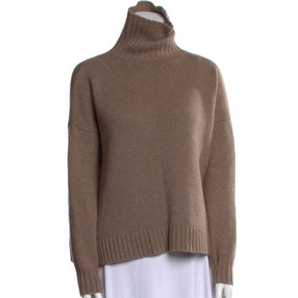 MaxMara brown wool turtleneck sweater size L - Picture 1 of 2